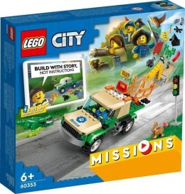Lego CITY 60353 Misje ratowania dzikich zwierząt LEGO